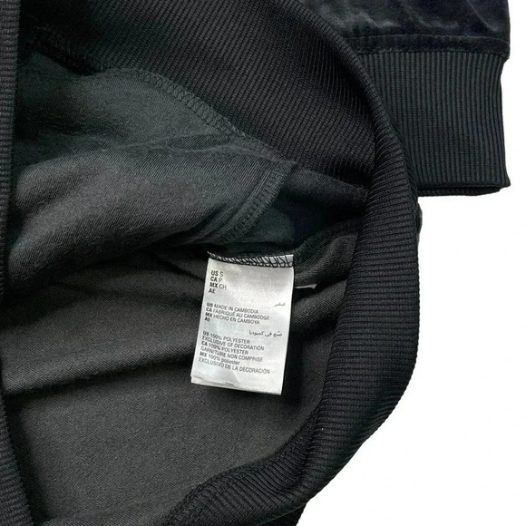 International Concepts Skip Sport Deep Black Velour Classic Fit Mens Jacket - Picture 9 of 12